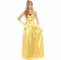 Disfraz de Princesa Bella dorada para mujer