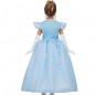 Disfraz de Princesa Cenicienta azul para niña espalda
