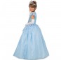 Disfraz de Princesa Cenicienta azul para niña perfil