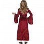 Disfraz de Princesa medieval Fidelma para niña espalda