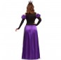 Disfraz de Reina Medieval morada para mujer espalda