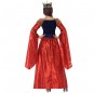 Disfraz de Reina Medieval Roja para mujer espalda