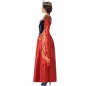 Disfraz de Reina Medieval Roja para mujer perfil
