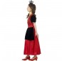 Disfraz de Reina Roja de Corazones para niña perfil