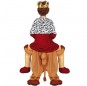 Disfraz de Rey Mago a hombros del camello para niños espalda