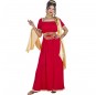 Disfraz de Romana roja y dorada para mujer