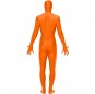 Disfraz de Segunda Piel Naranja para adulto espalda