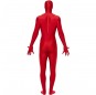 Disfraz de Segunda Piel Rojo para adulto espalda