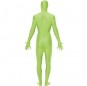 Disfraz de Segunda Piel Verde para adulto espalda