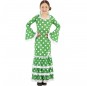 Disfraz de Sevillana verde con lunares para niña
