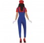 Disfraz de Super Mario clásico para mujer espalda