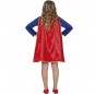 Disfraz de Superwoman con capa para niña espalda