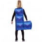 Disfraz de Tetris Azul Oscuro para niños espalda