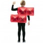 Disfraz de Tetris Rojo para niños espalda