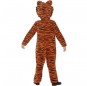 Disfraz de Tigre naranja y negro para niño espalda