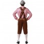 Disfraz de Tirolés Oktoberfest marrón para hombre Espalda