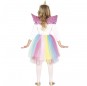 Disfraz de Unicornio Rainbow para niña espalda