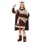 Disfraz de Vikinga marrón para niña