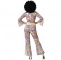 Disfraz de Disco Multicolor para mujer Espalda