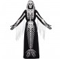 Disfraz doble de Muerte y Sirena Esqueleto mujer espalda