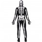 Disfraz doble de Esqueleto y Zombie adulto espalda