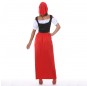 Disfraz de Pastora Medieval para mujer espalda