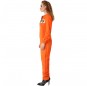 Disfraz de Prisionera con uniforme naranja para mujer Perfil