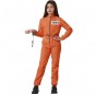 Disfraz de Prisionero con uniforme naranja para niña