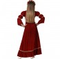 Disfraz de Reina de la Edad Media para niña Espalda