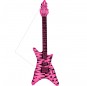 Guitarra eléctrica hinchable Rockstar rosa packaging