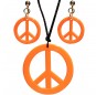 Kit naranja de accesorios neón Hippie packaging