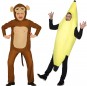 Pareja Mono y Plátano