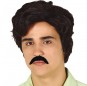 Peluca Pablo Escobar con bigote