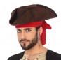 Sombrero de pirata marrón de 3 puntas