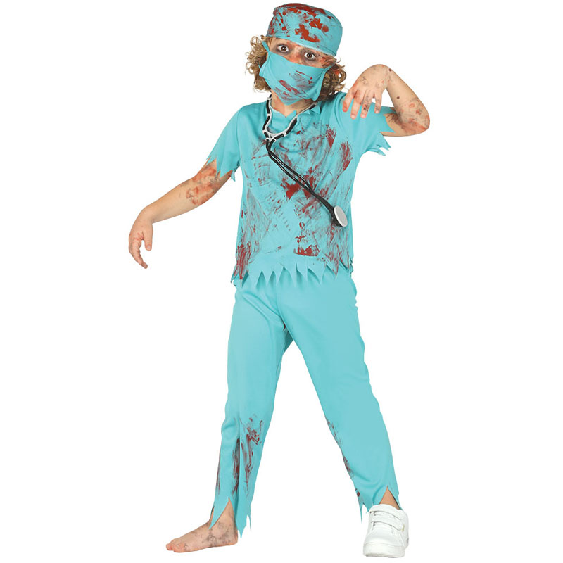Disfraz Doctor Cirujano Zombie nino Disfraces Halloween en 24h