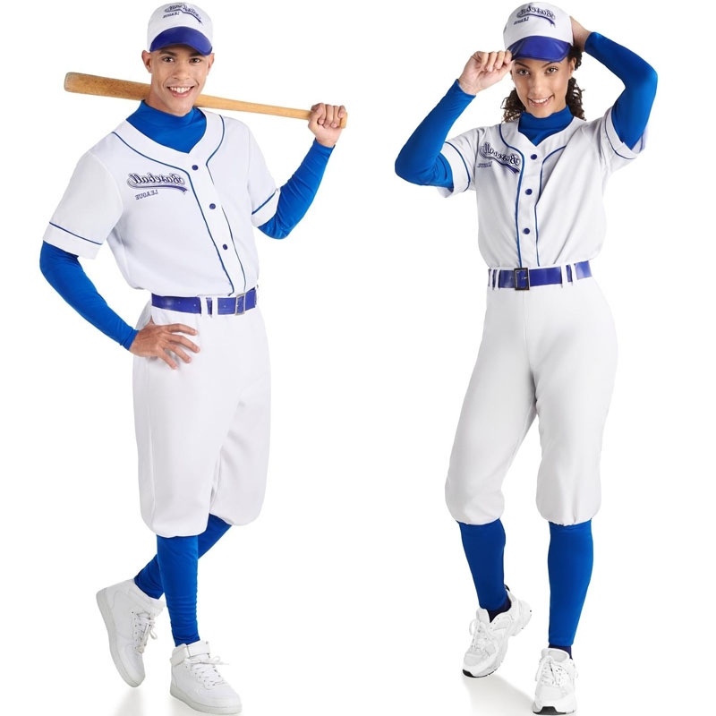 Disfraz de pareja de Jugadores de Beisbol de la Major League para adulto