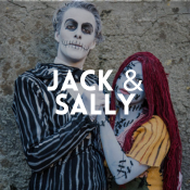 Descubre los Disfraces de Jack y Sally de Pesadilla antes de Navidad