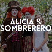 Catálogo de disfraces Alicia y el Sombrerero Loco para niños, niñas, hombres y mujeres