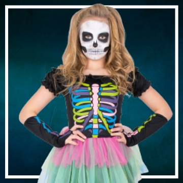 Vestido pirata mujer calaveras Halloween • Talla: M • Disfraces y