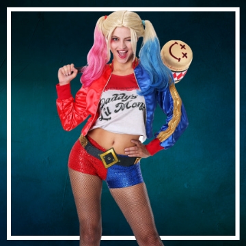 Compra online los trajes Halloween de Harley Quinn