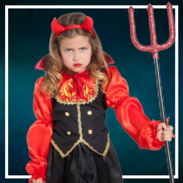 Compra online los disfraces Halloween de diablesas infantiles