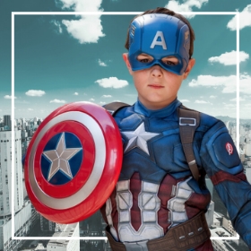 Disfraz de Capitán América? Endgame con Escudo para niño