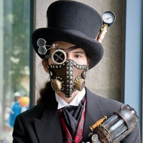 Máscaras de Steampunk para disfraz de Carnaval