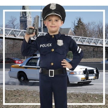 Niños Conjunto de Policia Accesorios