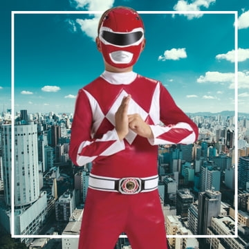 Power Ranger para mayores y pequeños