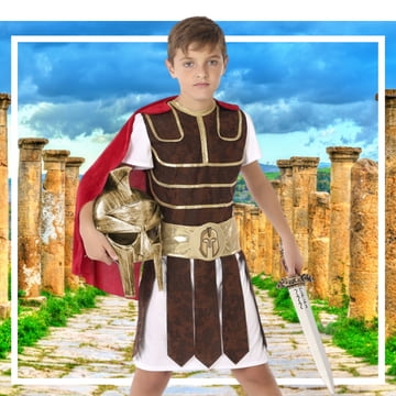 Disfraz de Romano con Casco para Niño